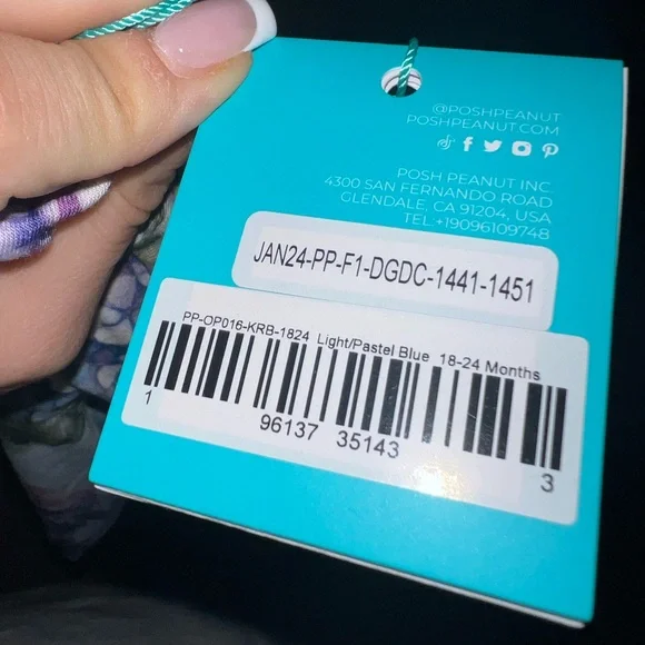 🆕 Posh Peanut Toddler Convertible Pajamas Kara Floral - Picture 6 of 7